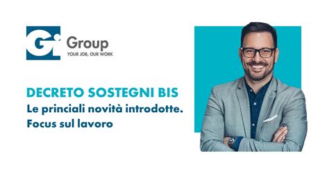 Infografica Decreto Sostegni Bis Gi Group Agenzia Per Il Lavoro