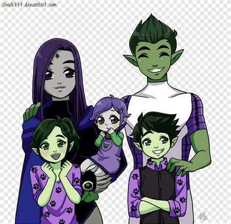 Teen Titans Raven And Beast Boy Kids