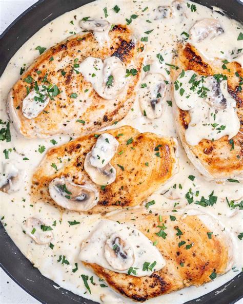 Ultra Creamy Chicken Mushroom Skillet Clean Food Crush