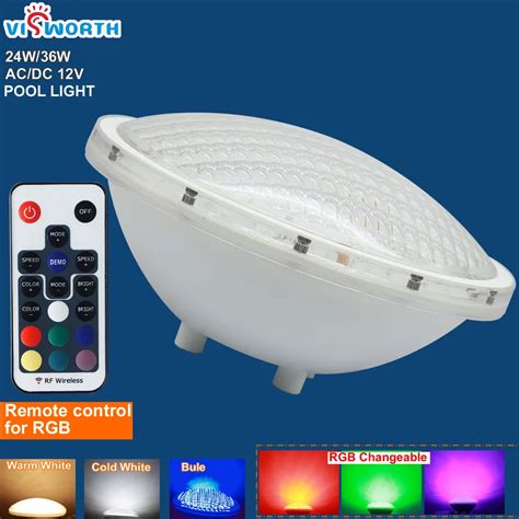 Par Luzes Subaqu Ticas W W Led Piscina Luz Resina Cheia De Parede