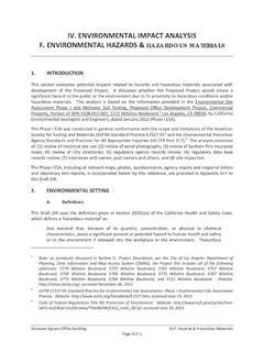 Iv Environmental Impact Analysis F Iv Environmental Impact