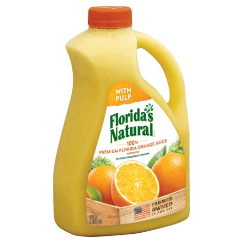 Florida S Natural Orange Juice With Pulp 89 Oz Walmart