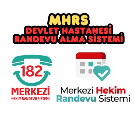 MHRS DEVLET HASTANESİ RANDEVU SİSTEMİ Belge Topla