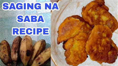 SAGING NA SABA RECIPE Adeza Vlog BANANA RECIPE SABA RECIPE PANG