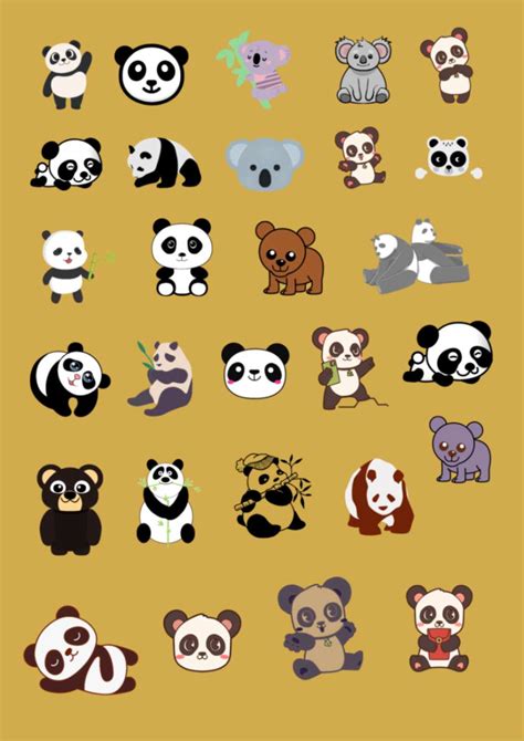 Cute Panda Stickers Sheet | Buy cute panda stickers sheet online