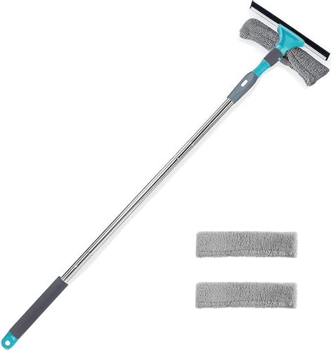 CGACOL Window Squeegee Cleaner Kit Detachable 65 Inch Long Handle 2 In