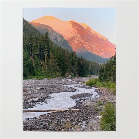 Sunrise Mount Rainier Poster by shoshannah snaps | Society6