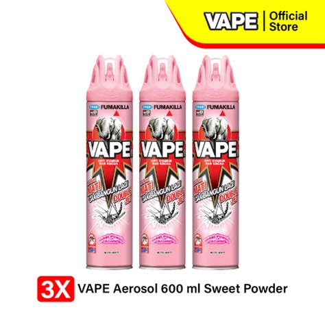 Promo Fumakilla Vape Aerosol FIK Obat Nyamuk Sweet Powder 600ml ISI 3