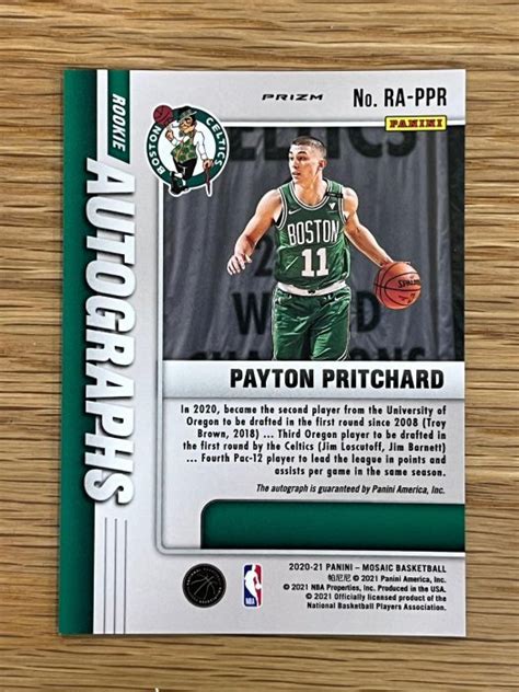 Payton Pritchard RC mosaic choice auto 馬賽克雙色亮簽名卡 Yahoo奇摩拍賣