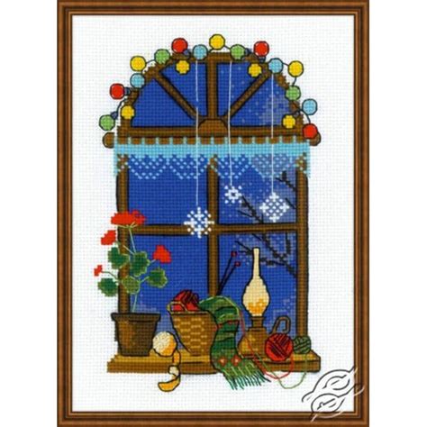 Riolis Winter Window Gsrc Cross Stitch Kit Jk S Cross Stitch Supplies