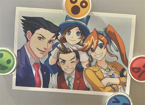 Phoenix Wright Apollo Justice Trucy Wright And Athena Cykes Ace