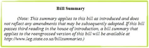 Bill Summaries Your Source For The Quick And Dirty On A Bill