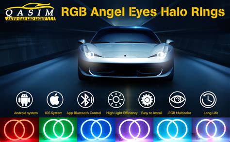 Amazon Qasim Angel Eyes Halo Rings Cotton Lights V Mm Rgb Led