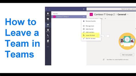 How To Leave Or Exit An Organization Or Class In Microsoft Teams Youtube