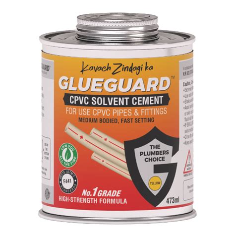 Buy Glueguard 473 Ml Yellow Medium Bodied Cpvc Solvent Cement