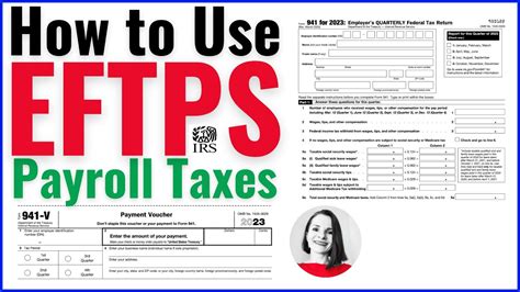 How To Use Eftps To Pay Your Payroll Taxes On Form 941 New 2023 Youtube