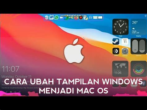 Mengubah Tampilan Windows Menjadi Mac Os Youtube