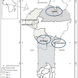 Carte Du B Nin Montrant Les Diff Rentes Zones De Collecte Des