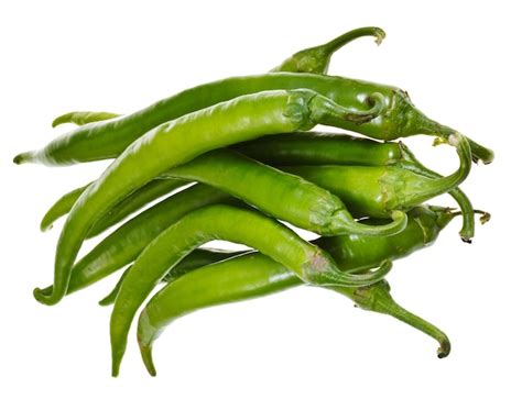 Premium Photo Pods Of Green Hot Peppers