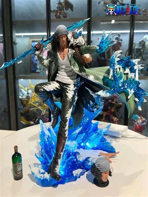 30cm Aokiji Kuzan Action Figurine One Piece Anime Figure Gk Pvc 2 Heads