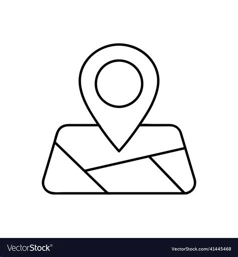 Map Pin Icon Isolated Address And Pin Icon Vector Image