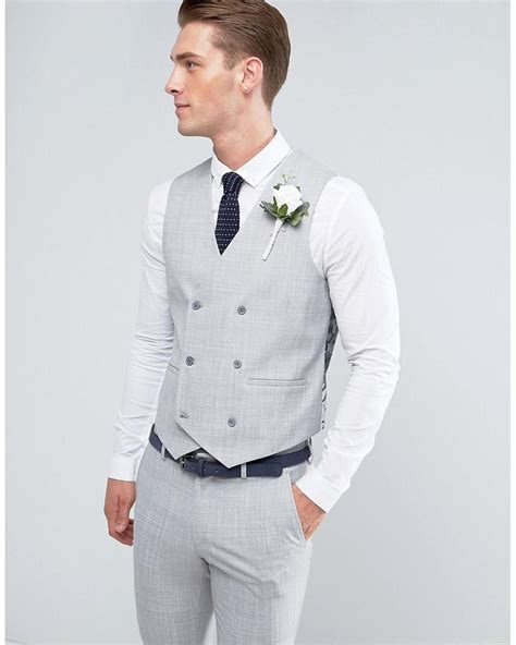 Aggregate Light Grey Waistcoat And Trousers In Cdgdbentre