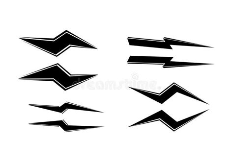 Sports Stripes Car Stickers Black Color Racing Decals For Tuning