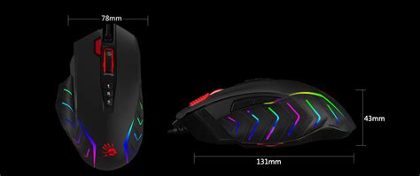 J95 2 Fire RGB Animation Gaming Mouse Bloody Official Website