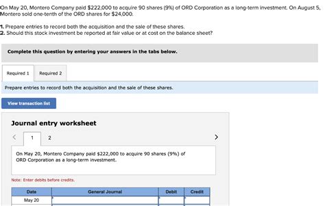 Solved On May 20 Montero Company Paid 222 000 To Acquire