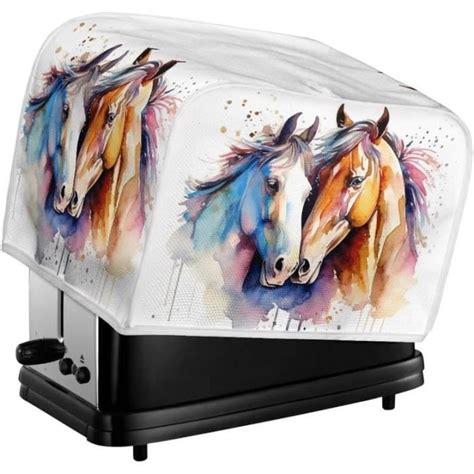 Housse De Grille Pain Tranches Avec Imprim Couple De Chevaux Pour