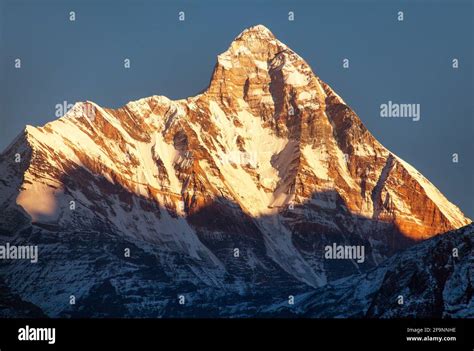 Panoramic View Of Mount Nanda Devi One Of The Best Mounts In Indian