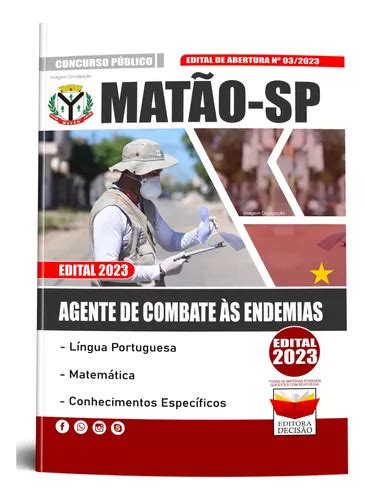 Apostila Concurso Matão Sp Agente De Combate Às Endemias 2023