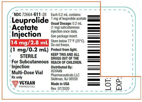 Leuprolide Acetate By Vgyaan Pharmaceuticals Llc Leuprolide Acetate Kit