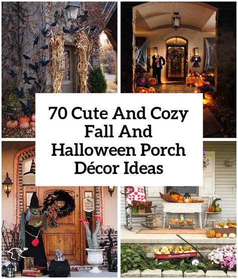 70 Cute And Cozy Fall And Halloween Porch Décor Ideas Shelterness