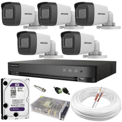 Kit Cftv Hikvision Sistema Completo C C Meras Full Hd P E Dvr