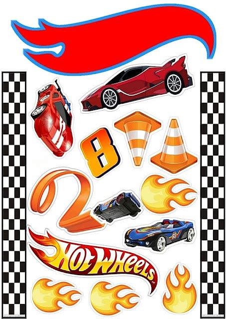Mamá Decoradora Toppers de Hot Wheels