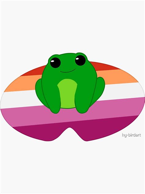 Lesbian Frog Sticker By Hy Birdart Redbubble