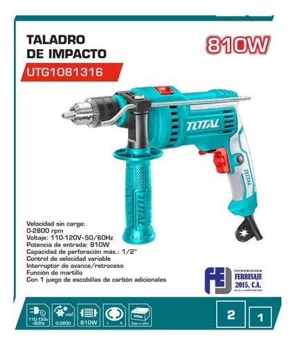 Taladro De Impacto 1 2 810w 0 2800rpm Total Tools MercadoLibre