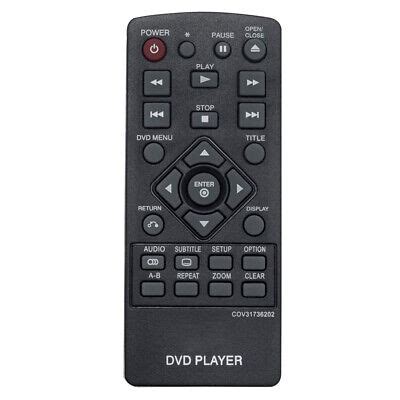 New COV31736202 Replace Remote Control For LG DVD Player DP132 DP132NU