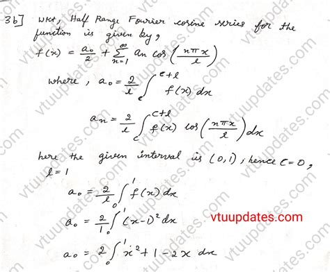 Find Half Range Fourier Cosine Series For The Function F X X 1 2 In 0