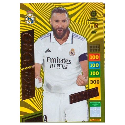 Oferta Trading Card Benzemá Balón de Oro Real Madrid Panini Adrenalyn