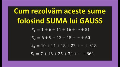 Suma Lui Gauss Exercitii Clasa A 5 A Numere Pare Si Impare Teorie Din 2