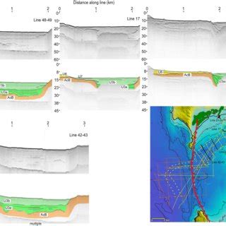 Raw And Interpreted Very High Resolution Seismic Profiles Chirp