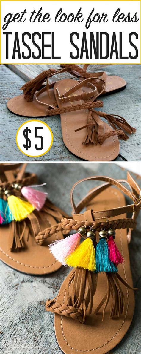 Cute ️ Trendy Summer Sandals For Less Diy Sandals Diy Tassel Tassel Sandals