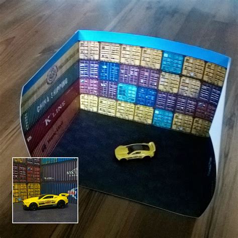 Dioramas Hot Wheels Para Imprimir Pdf Diorama De Gasolinera Y Oxxo En