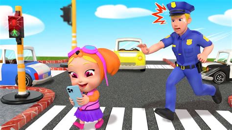 Green Light Go Red Light Stop Police Officer Songs Wheels On The