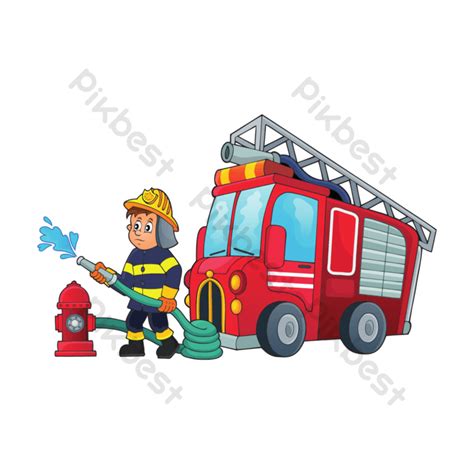 Fire Truck Transparent Graphics For Design Psd Free Download Pikbest