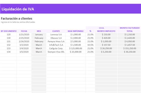 Plantilla Excel Liquidaci N De Iva Descarga Gratis