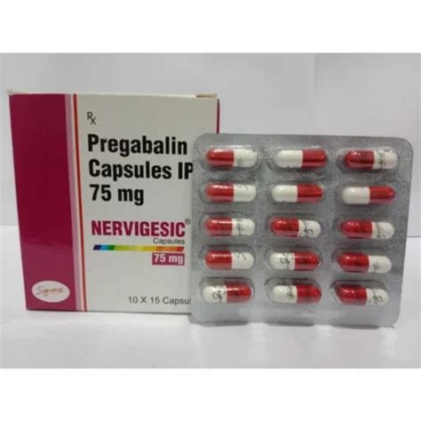 Nervigesic Pregarica Pregabalin Mg Capsule Mg Mg Mg Mg