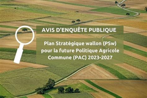 Avis D Enqu Te Publique Projet De Plan Strat Gique Politique